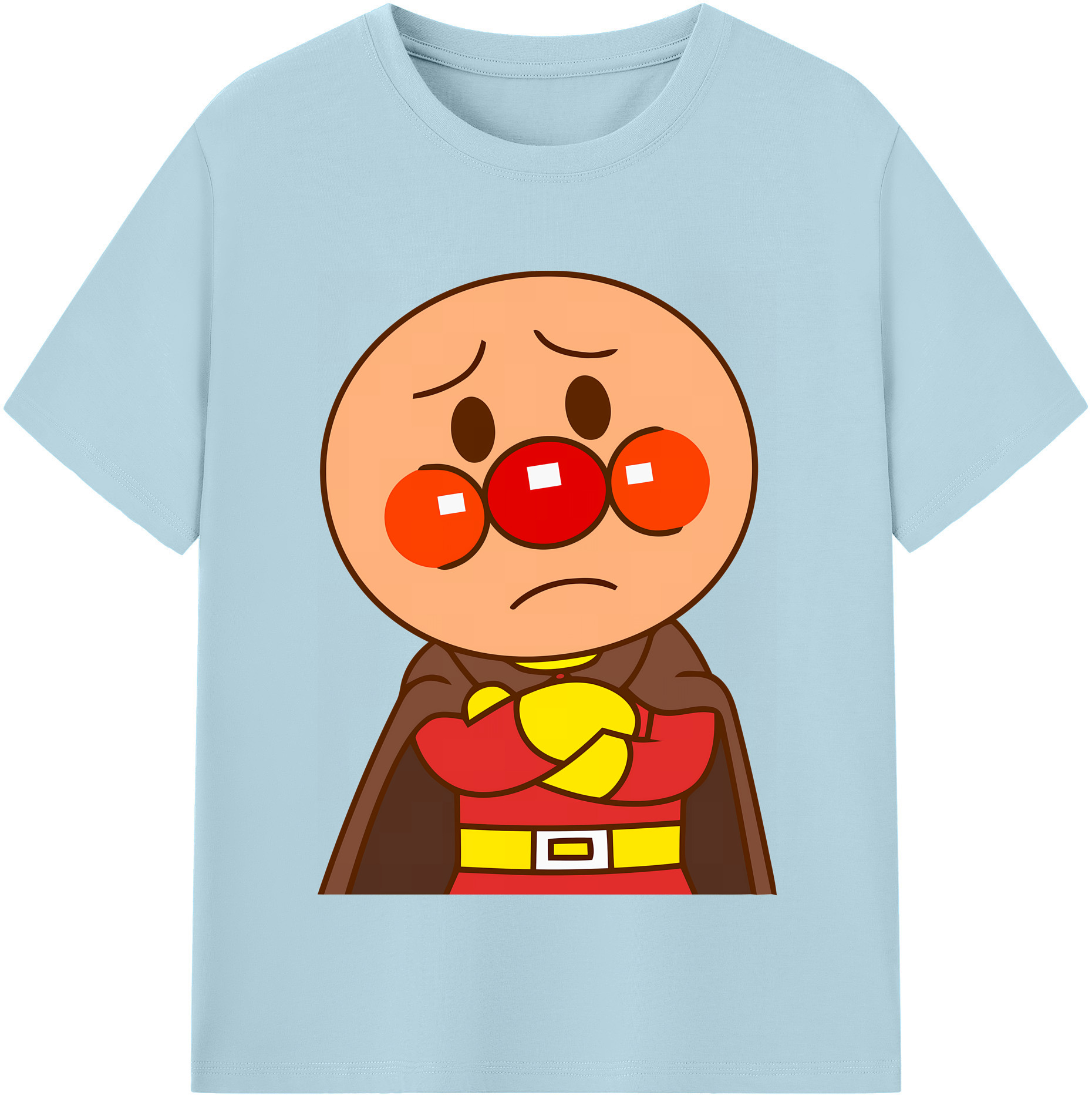 （画像用） アンパンマン Anpanman 綿100％半袖Tシャツ（フロントプリント）